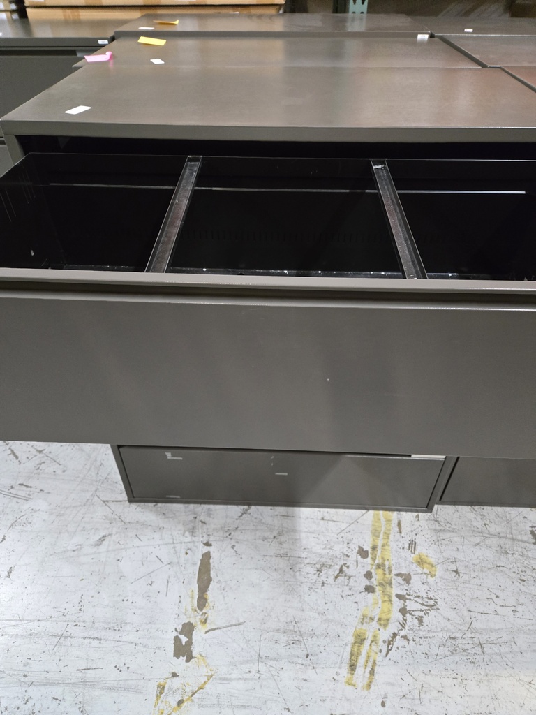 Meridian 42"x 50" 4dr Lateral File Dark Grey