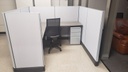 Euroline 6x6-54 tall Single workstation sgl ped  **New**