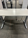 Herman Miller Renew 24"x 48" Sit to Stand -White w/Silver C-Foot Base & Power Grommet 