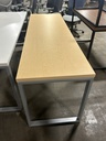 Herman Miller 24"x 72" Blonde/Maple Table w/Metal Base 