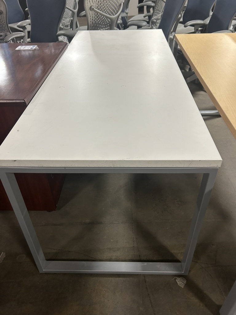Herman Miller 30"x 72" Table - White Top/Metal Base