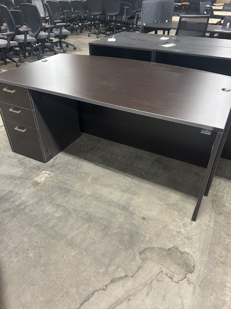 36x72x108 U Shape Bow Front - Espresso/Mocha