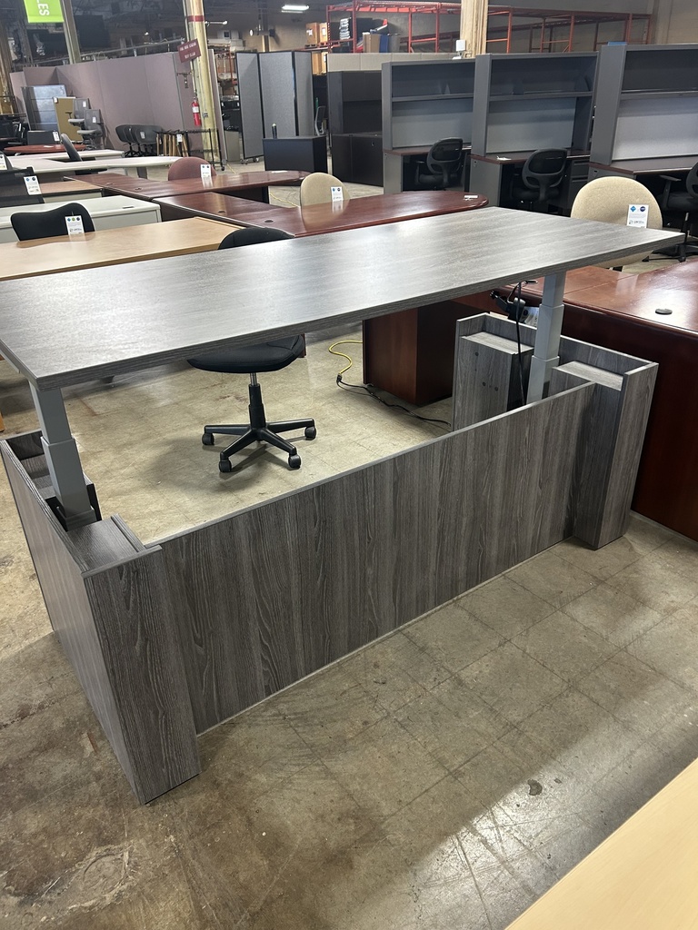 36" x 72" Sit to Stand w/Memory - Gray