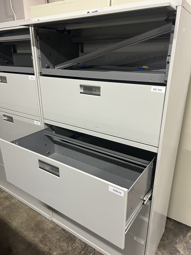 Hon 36" 5 Drawer Lateral File - Off White