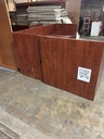 30" x 72" Reception Desk w/Transaction Top - Single Ped BBF - Cherry (AS IS)