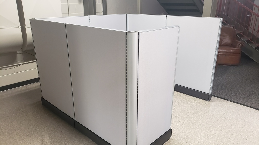 Euroline 6x6-54 tall Single workstation sgl ped  **New**