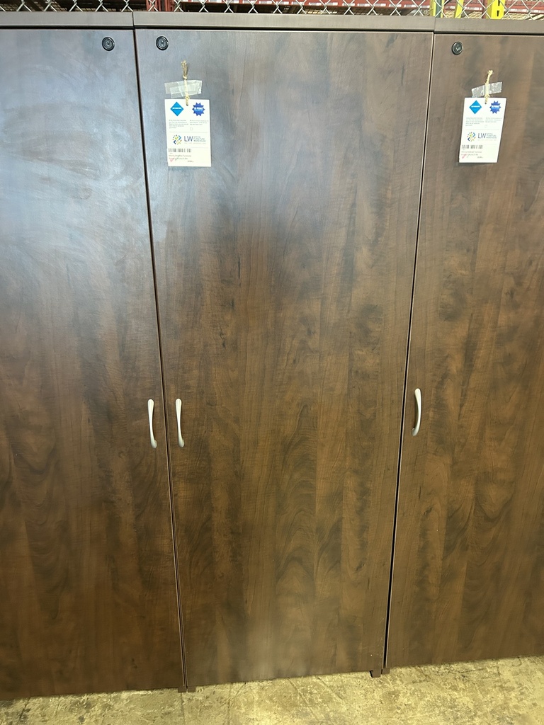 Mocha Steelcase Turnstone Payback 24x24x71 RH Wardrobe w/3 File Drawers & 1 Shelf