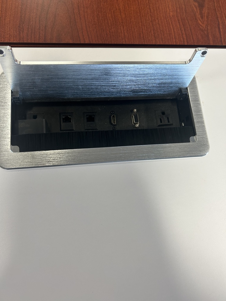 goSIT LH L Desk w/Power - Gray & White 