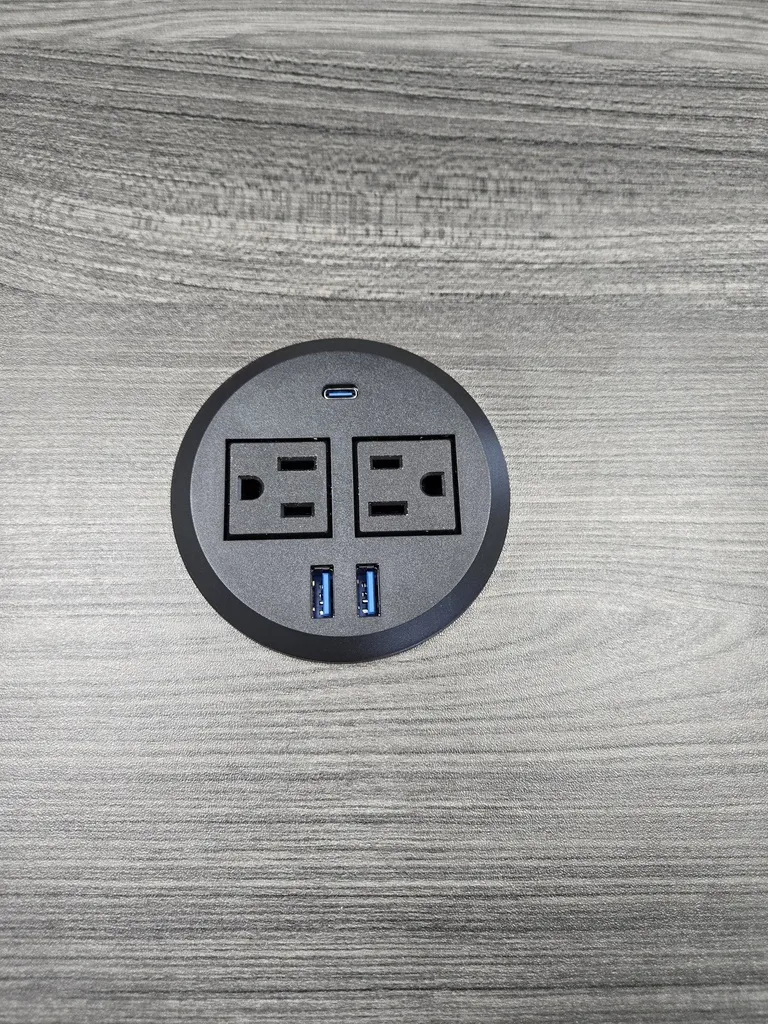 Euroline Dual Power for Conference table Installed