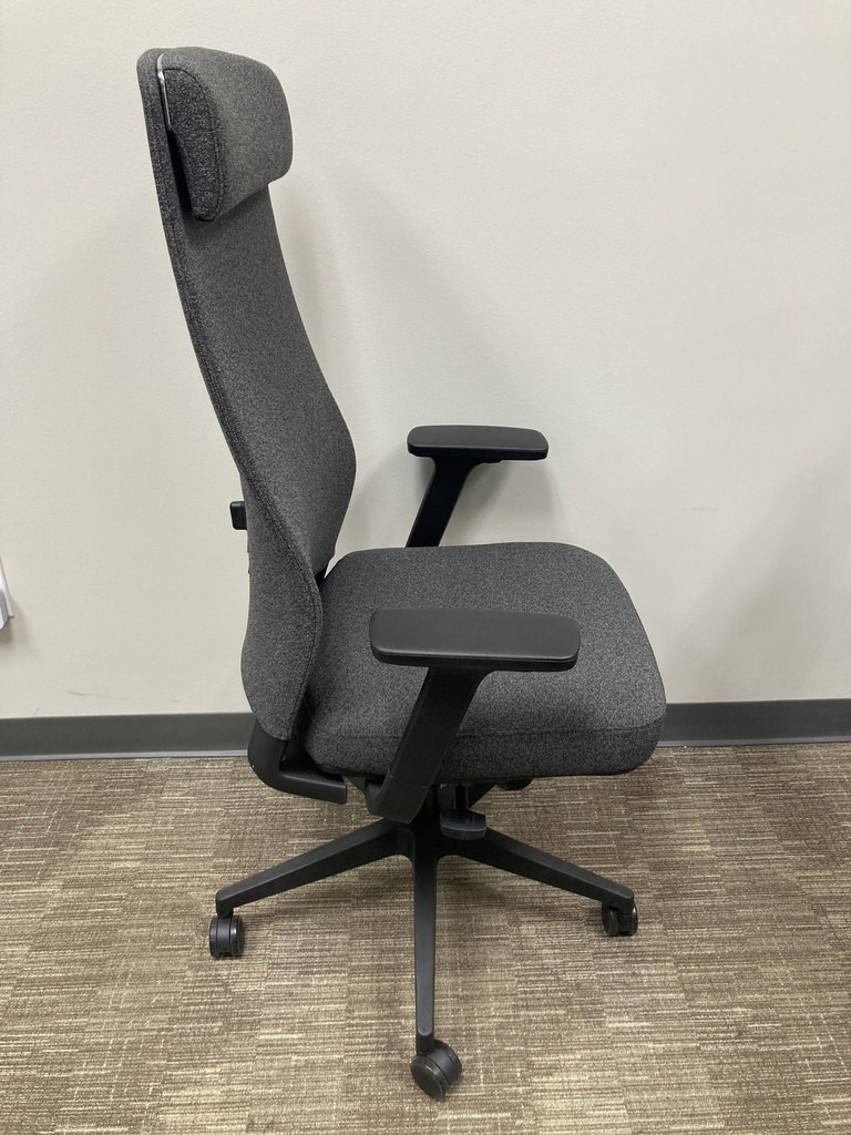 D-K PRM-PL28366A-Charcoal high back exec. chair