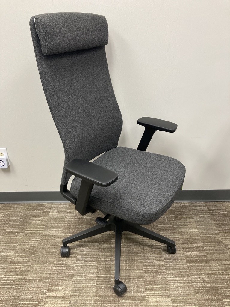 D-K PRM-PL28366A-Charcoal high back exec. chair