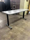 24x60 Training Table - Light Gray w/Dark Gray Base
