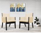 Society Collection Guest Chair w/ Espresso wood frame