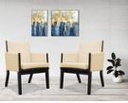 Society Collection Guest Chair w/ Espresso wood frame
