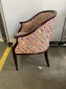 Lobby Chair Colorful Diamond Pattern 