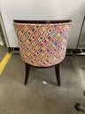 Lobby Chair Colorful Diamond Pattern 