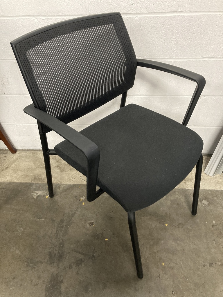 SitOnIt Black Grey Stacking Chair