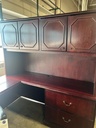 36x72x105 Traditional U Shape w/Hutch, BBF & 2 Drawer Lateral - Cherry