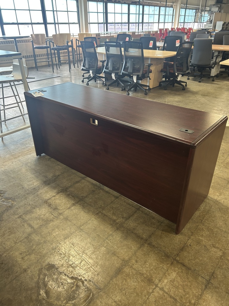 24x71 Hon Double Ped Credenza - Mahogany 