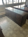 36x72 Traditional RH L Desk Dbl Ped w/Matching Credenza - 