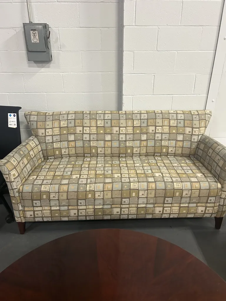 3 Seat Lounge Sofa - Geometic Pattern
