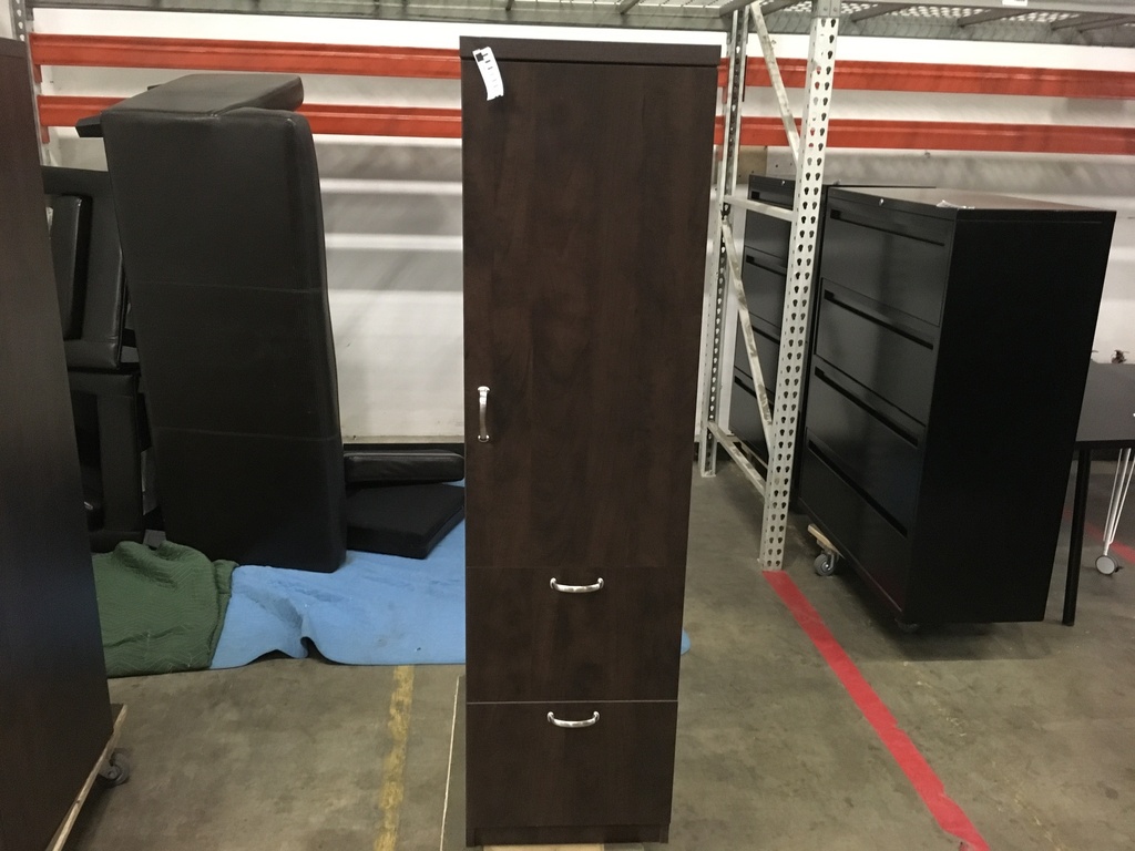 18"x68" FF Stg/Wardrobe Cabinet RH Mocha