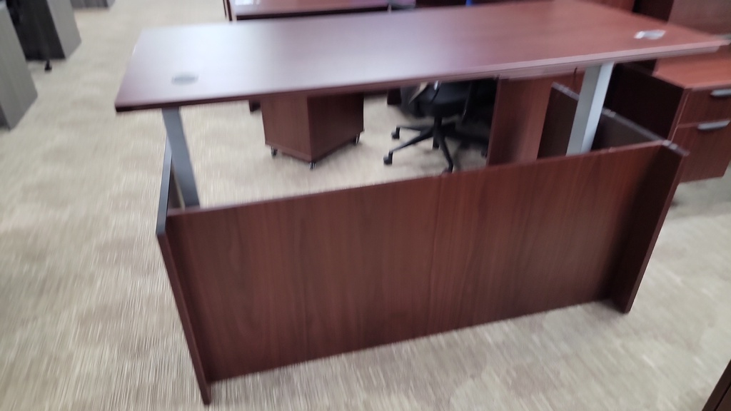 Euroline 30x66 Mahogany sit stand w desk surround k268 