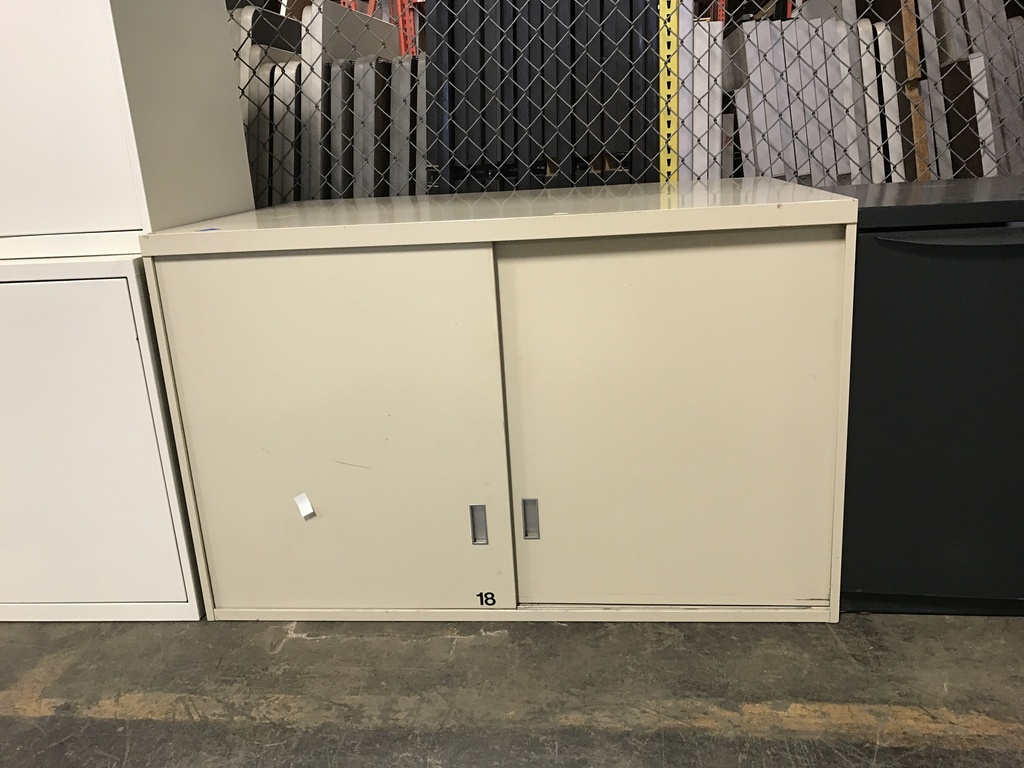 Sliding door storage cabinets 45"