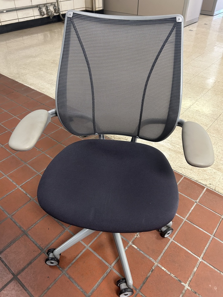 Humanscale Liberty Mesh Back Task Chair-Charcoal/Purple