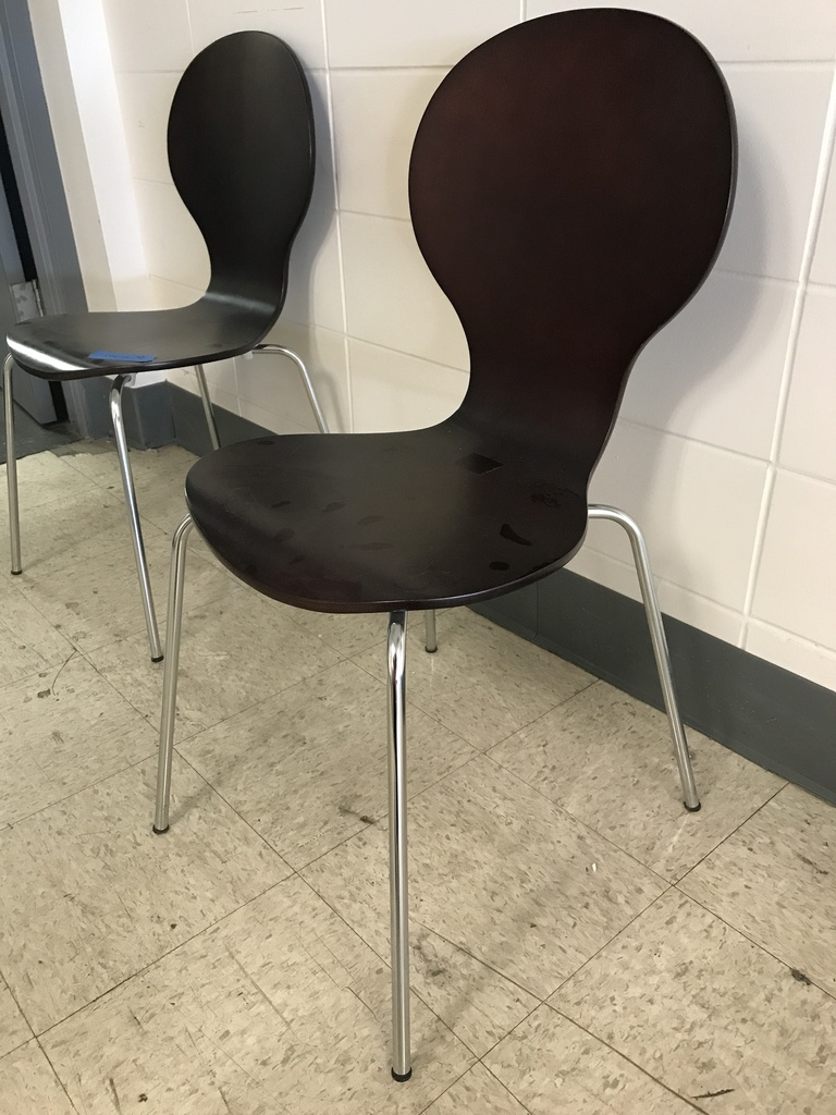 Kimball Dark Wood Stack Chair