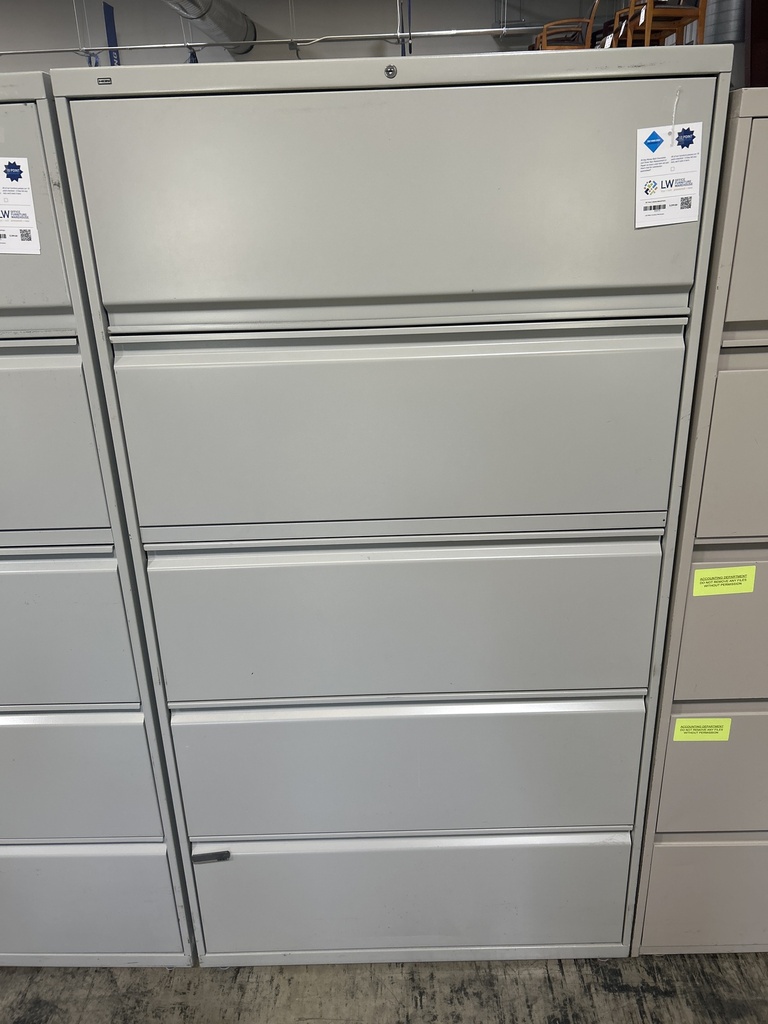 36" Hon 5 drawer lateral Putty