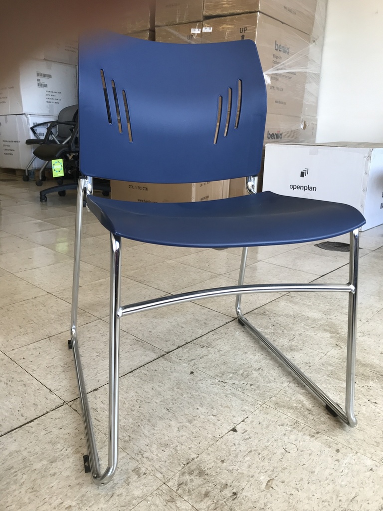 DK Armless Sled Base Stack Chair - Multiple Colors Available