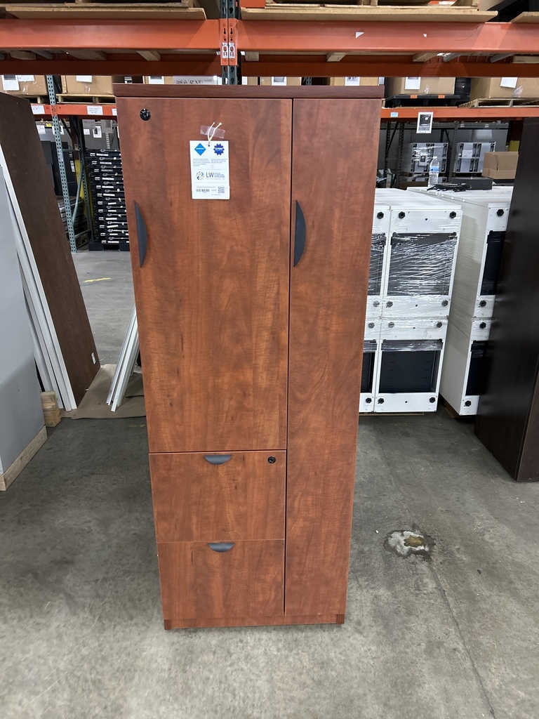 RH Storage/Wardrobe Cabinet Combo Cherry