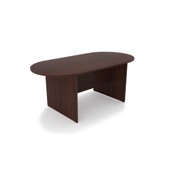 Euroline Racetrack Conference Table 6' Mahogany