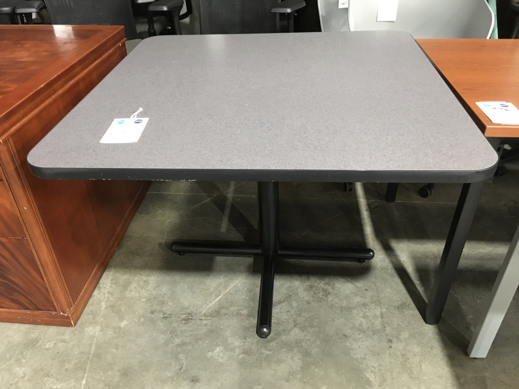 41x41 Square top Breakroom table Grey top
