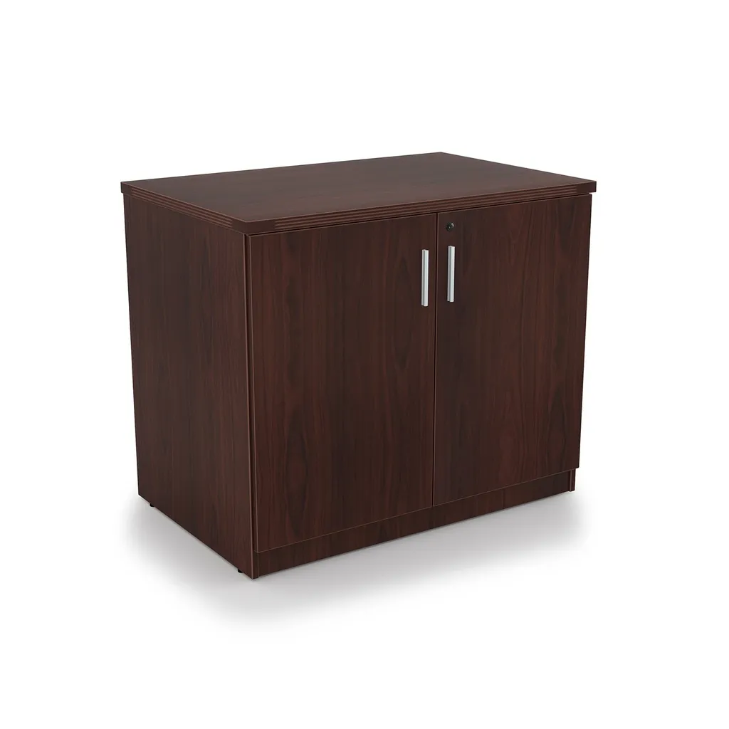 Euroline 36" storage cabinets w/ Lock Mahogany