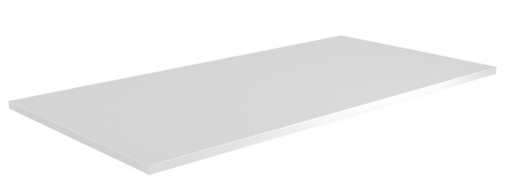 Euroline Worksurface 24x60 White Fluted