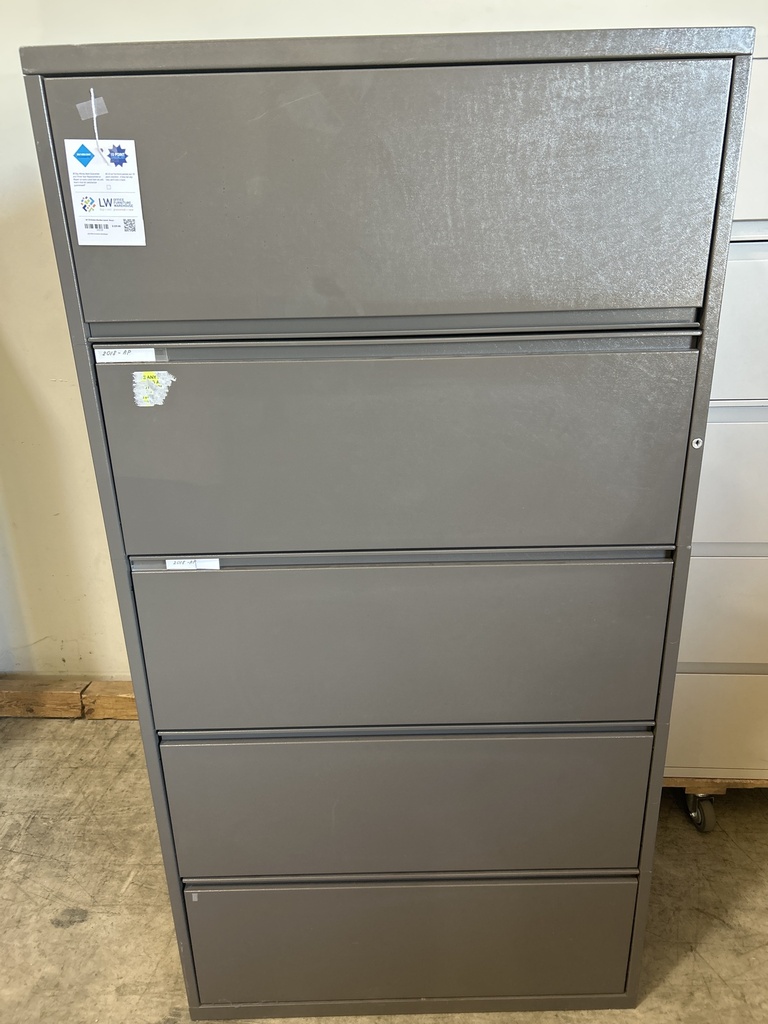 36" (5) Drawer Meridian Lateral - Brown