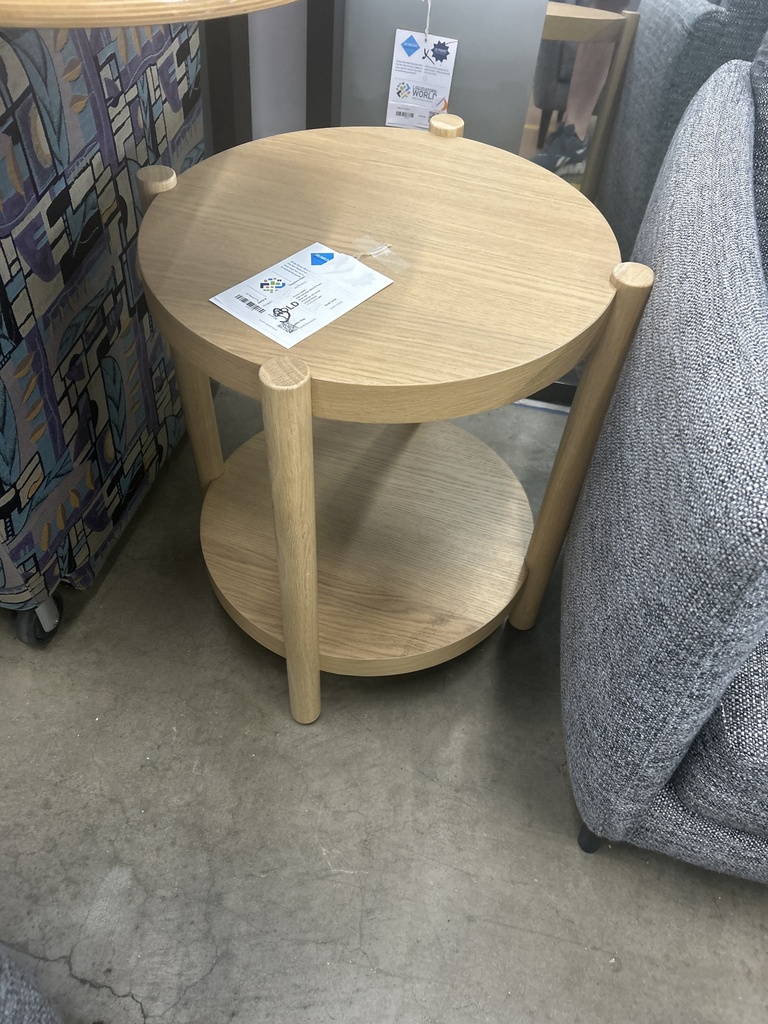 18" Round 2-Tier End Table