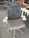 Haworth Very Chair, Grey frame & mesh, Tan seat