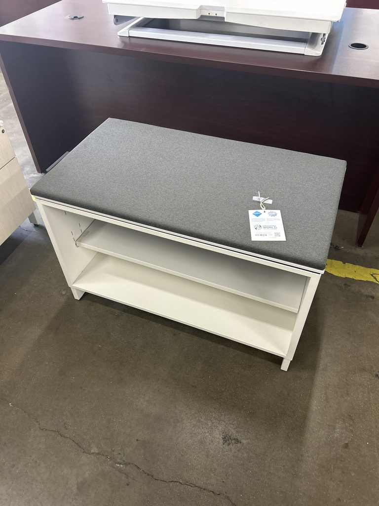 36" Herman Miller Storage Bench - Grey Top