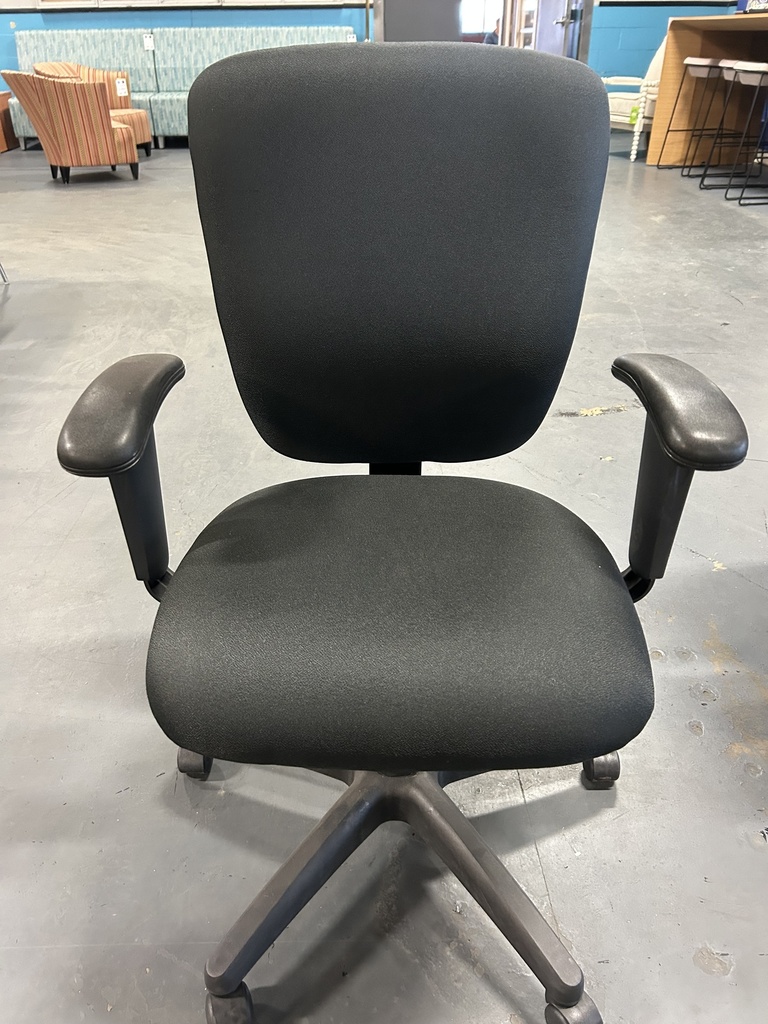 Compel Black Ergonomic Fabric Task Chair- Foam Seat
