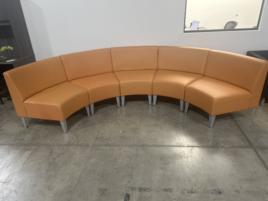 ERG (5) Seat Modular Reception Seating - Orange
