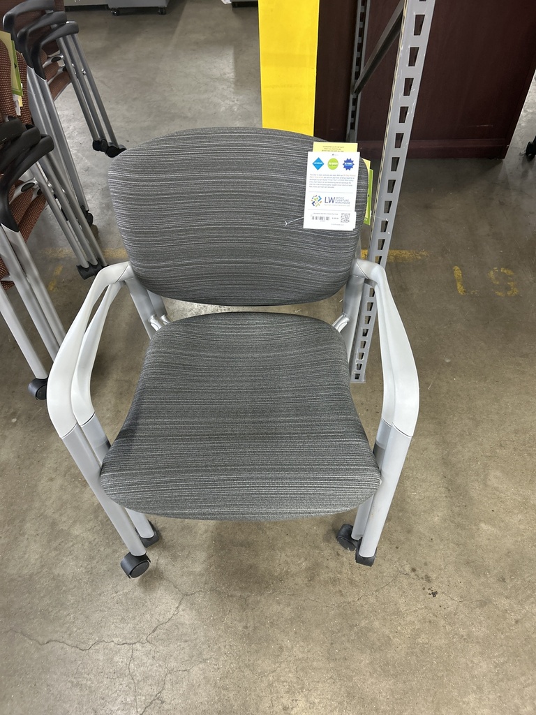 Gray Improve Side Chair w/Casters Gray Frame