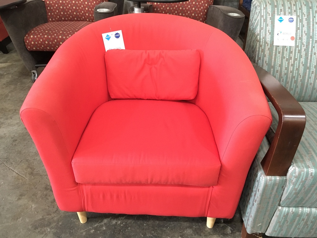 Red Ikea Lobby Chair