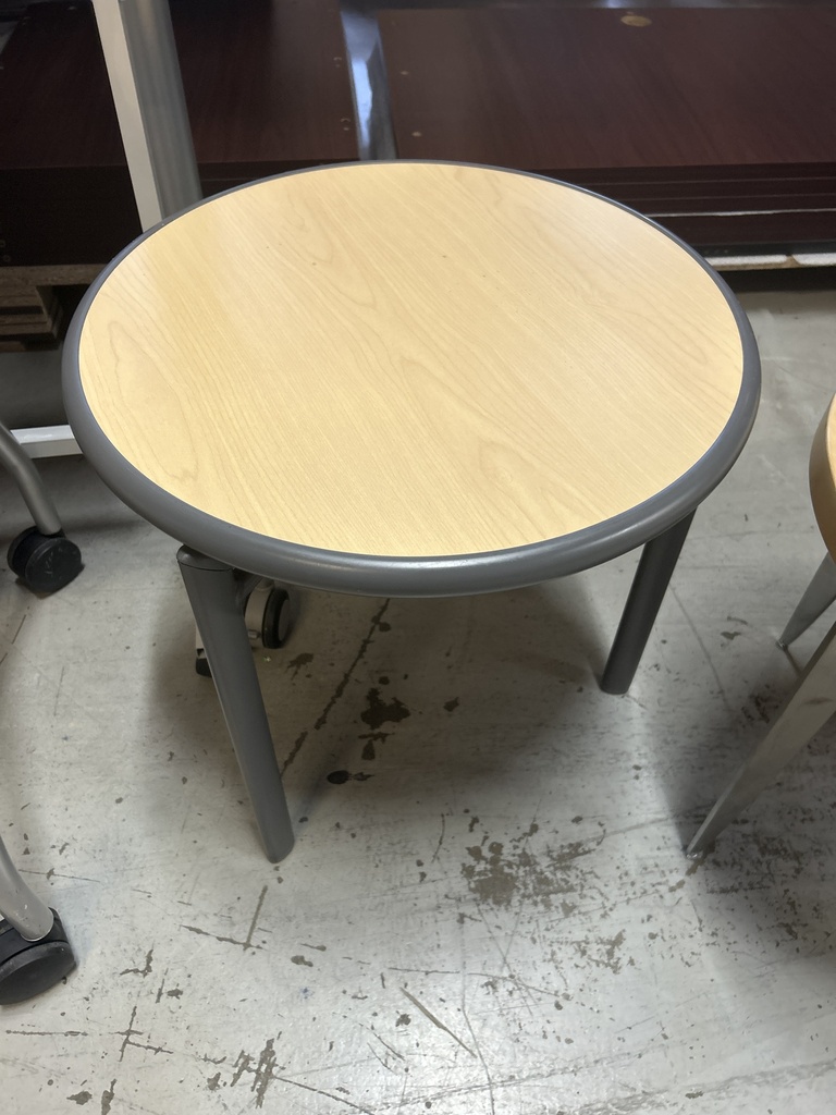 20" Round Side Table Blonde