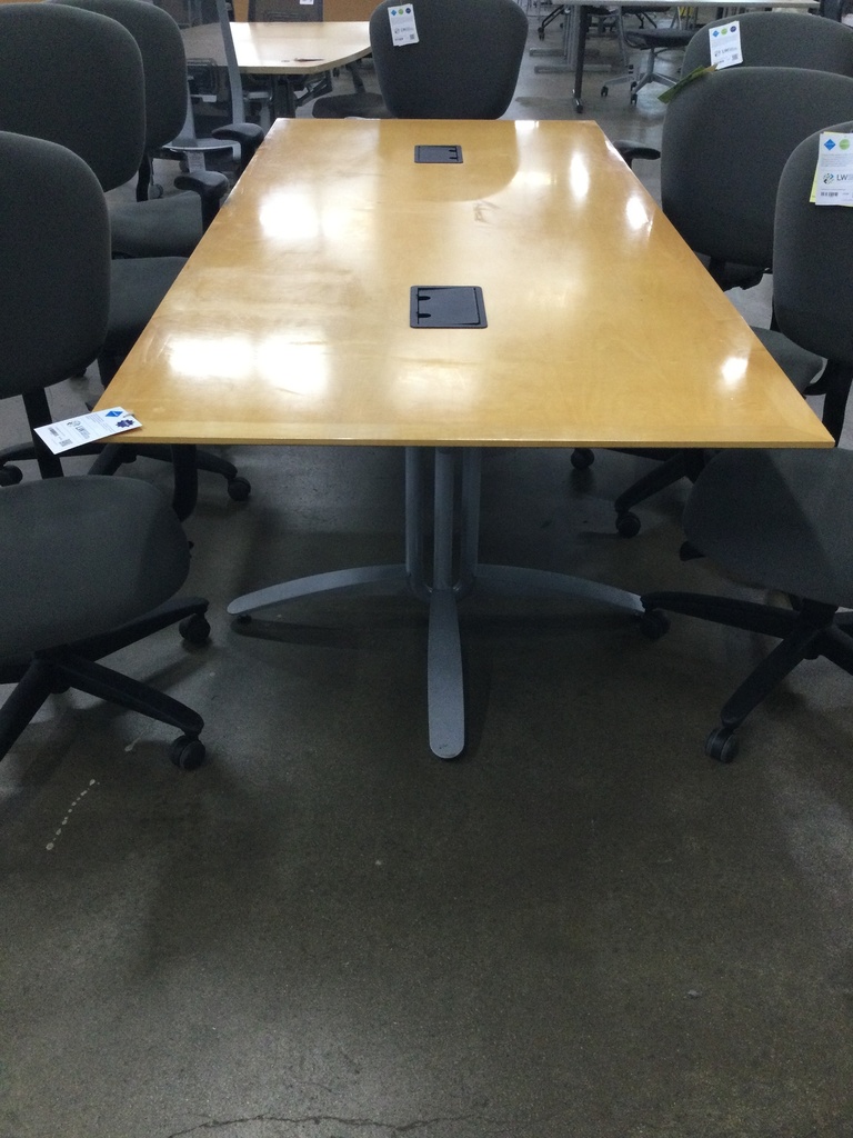 42x96 Maple Conference Table w/Power