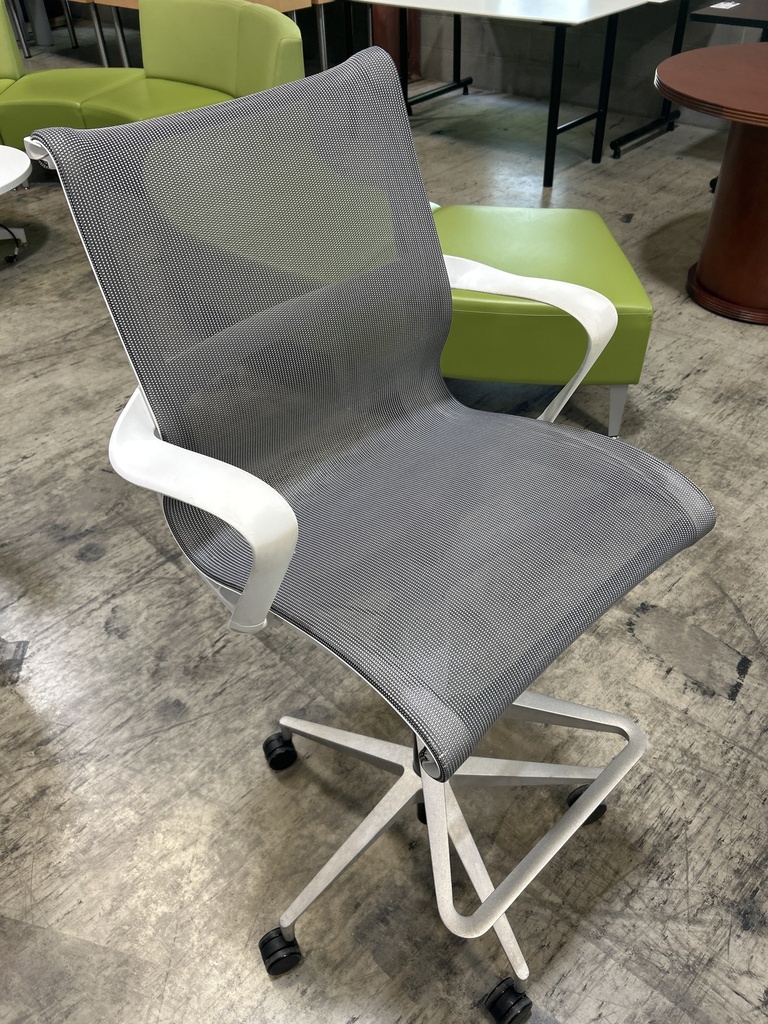 Herman Miller Grey Mesh Stools