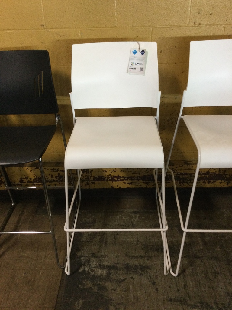 AllSeating White Cafe Stools