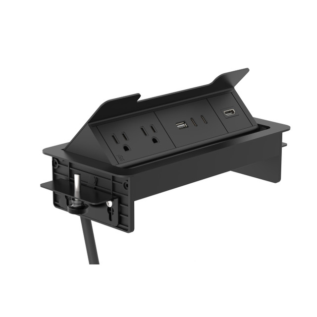 COE- OfficeSource Pop-Up Power Insert with 6' Power Cord- Black